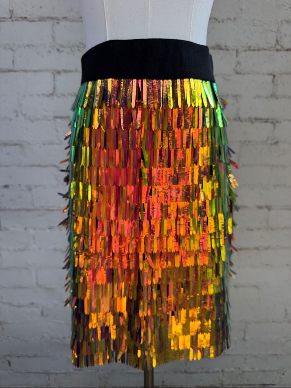 Milly Matchstick Sequin Pencil Skirt Size 2 (estimated) - Picture 5 of 16